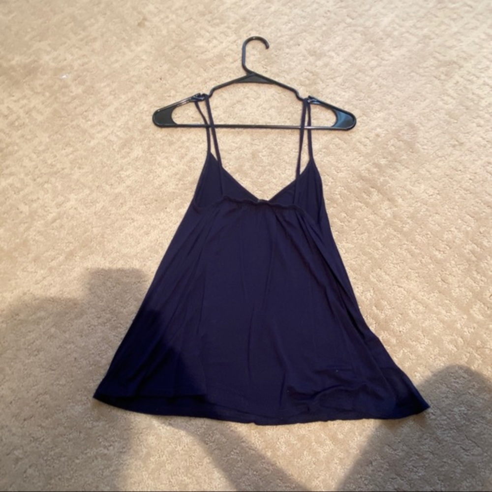 boohoo navy tank cami - 6
